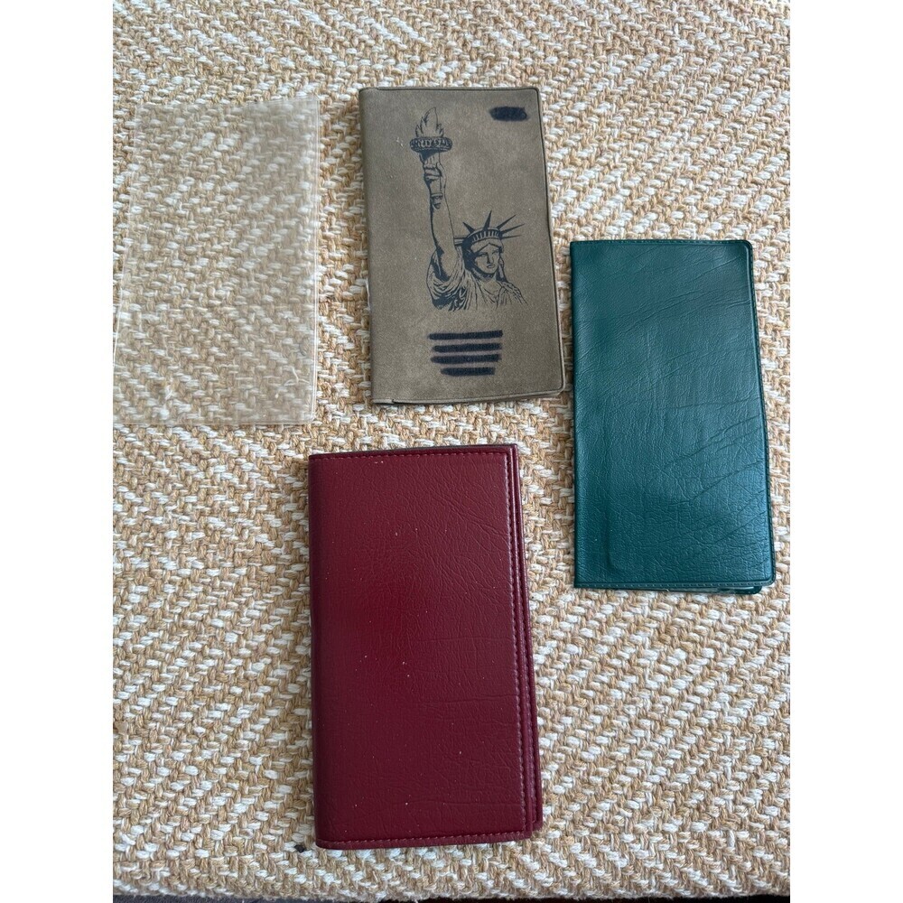 Vintage Checkbook Covers – Mixed Lot (3)